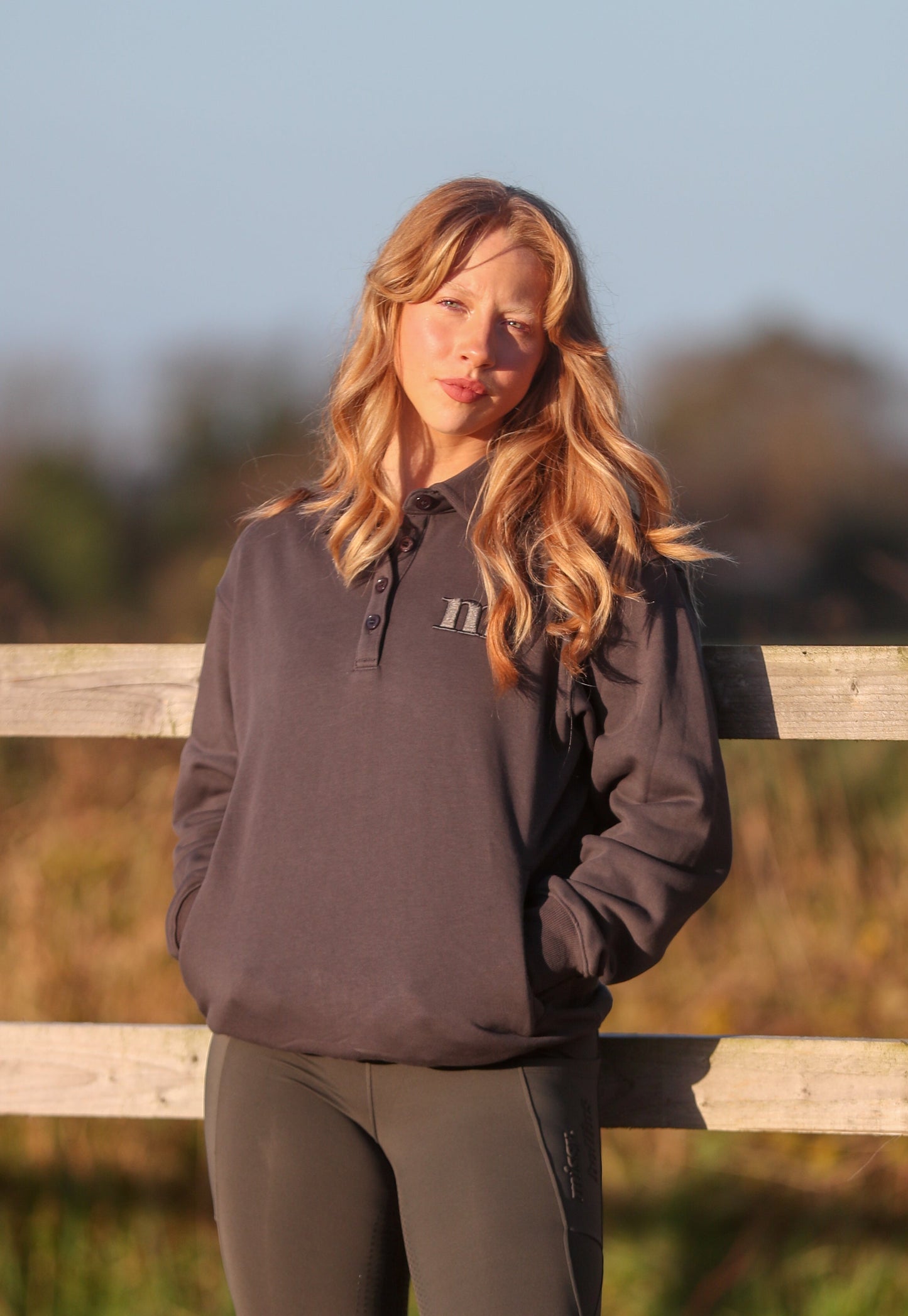 Cosy Collared Jumper Earth Grey