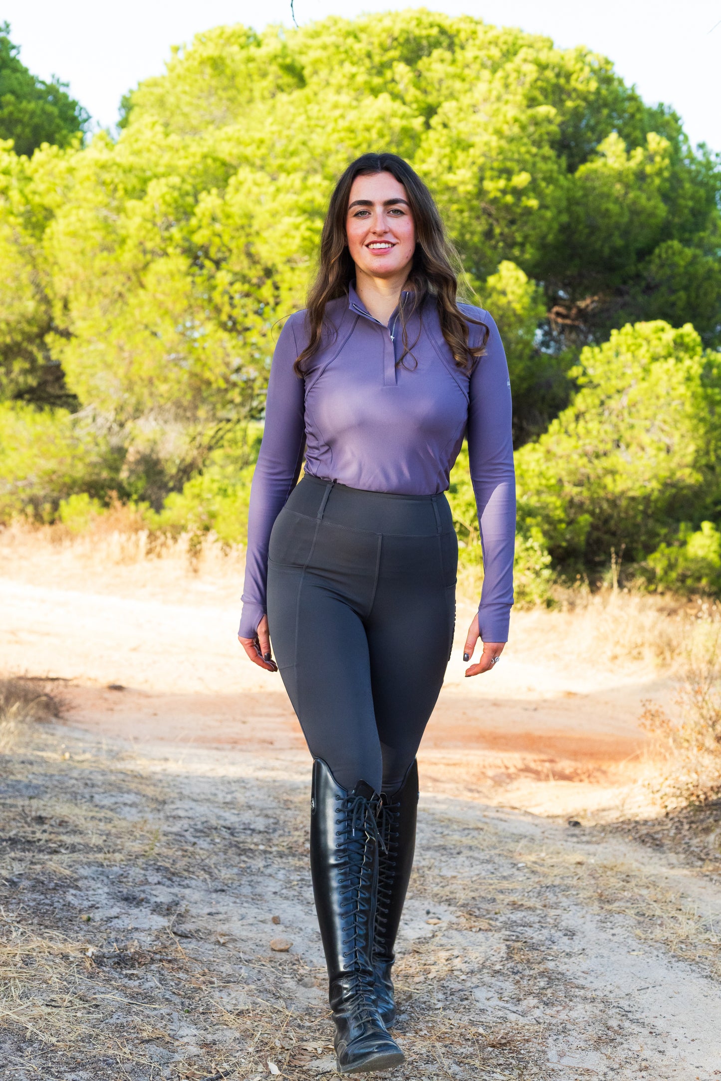 No Grip Leggings Earth Grey