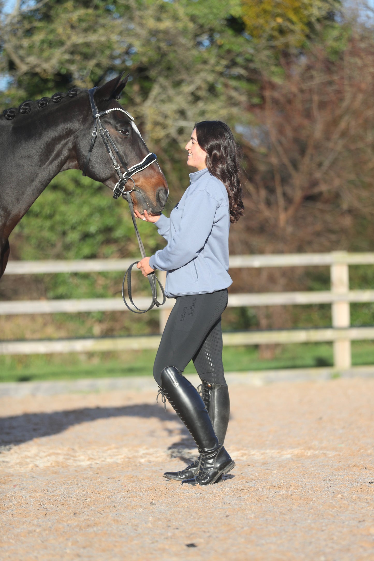 Cosy Quarter Zip Jumper Cornflower Blue