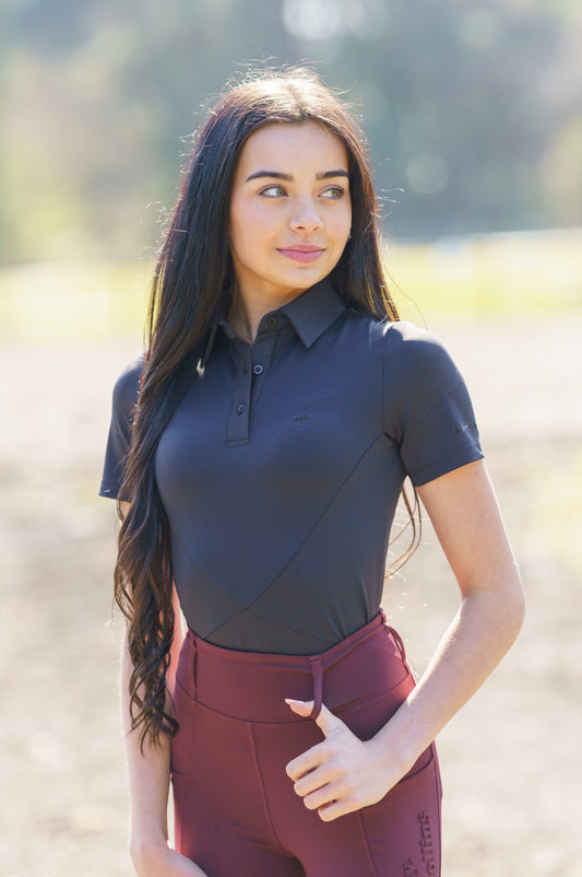 Technical Polo Shadow Black