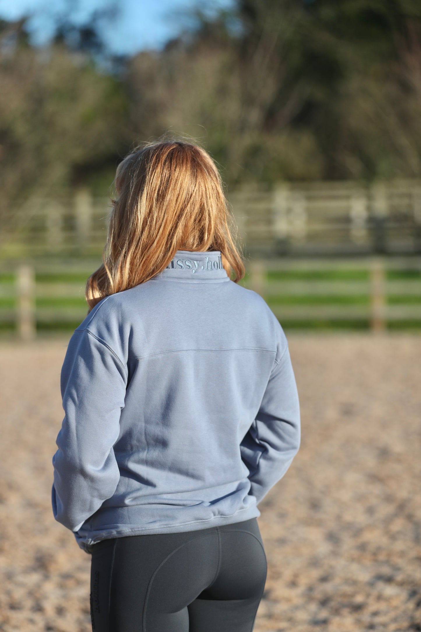 Cosy Quarter Zip Jumper Cornflower Blue