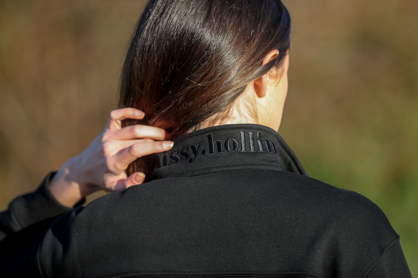 Cosy Quarter Zip Jumper Shadow Black