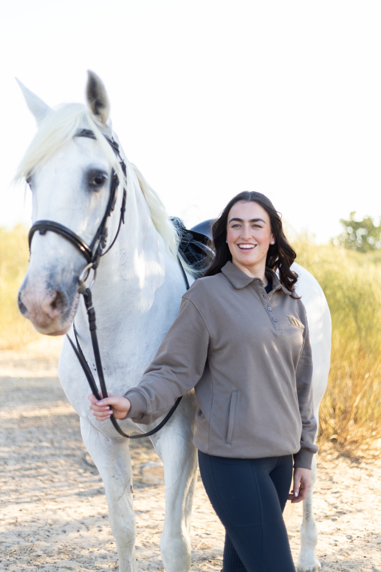 Cosy Collared Jumper Sand Dunes