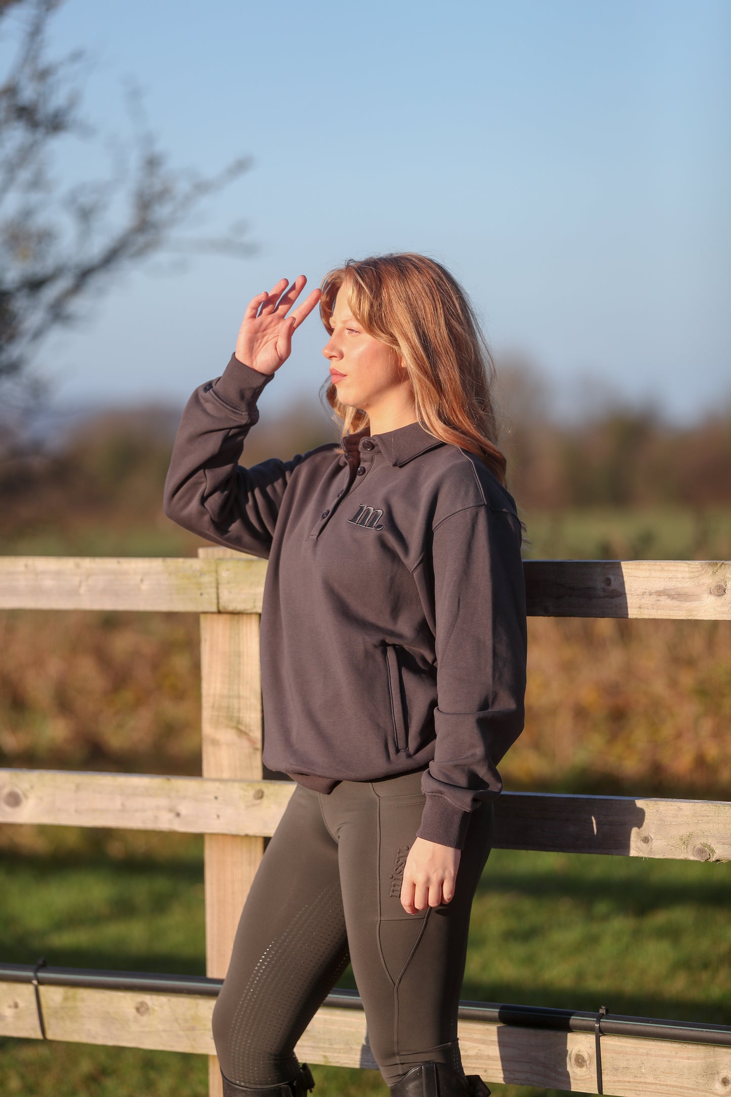 Cosy Collared Jumper Earth Grey