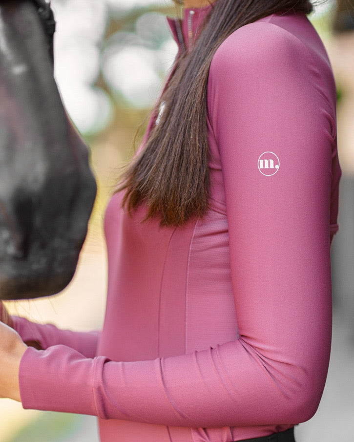 Young Rider Ventilated Baselayer Soft Rose