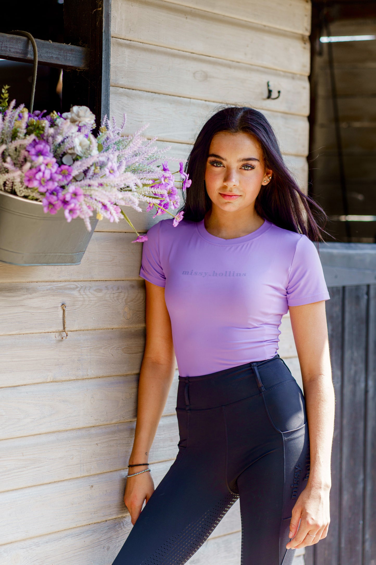 Young Rider Tech Top Lavender