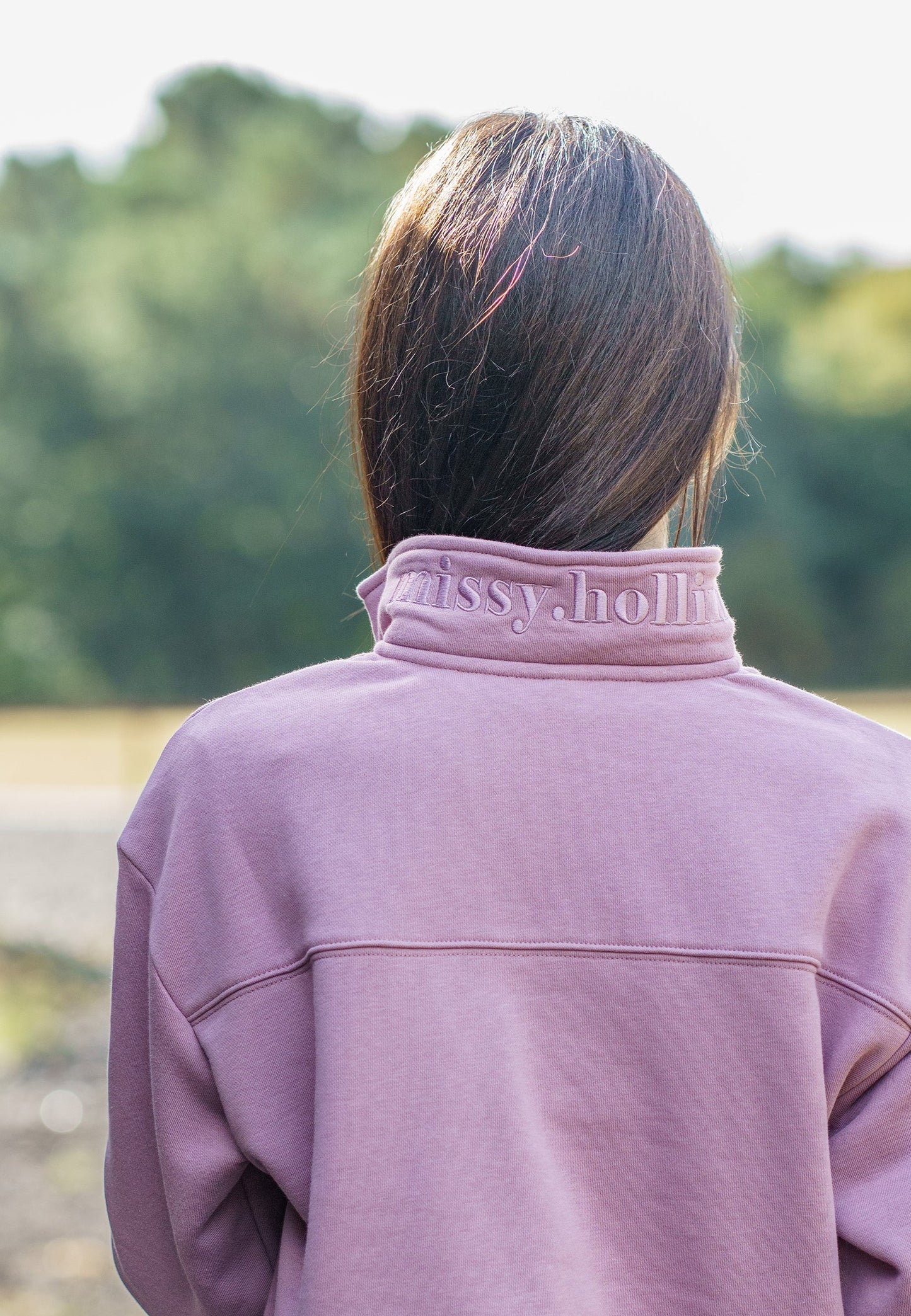 Cosy Quarter Zip Jumper Mauve Heather