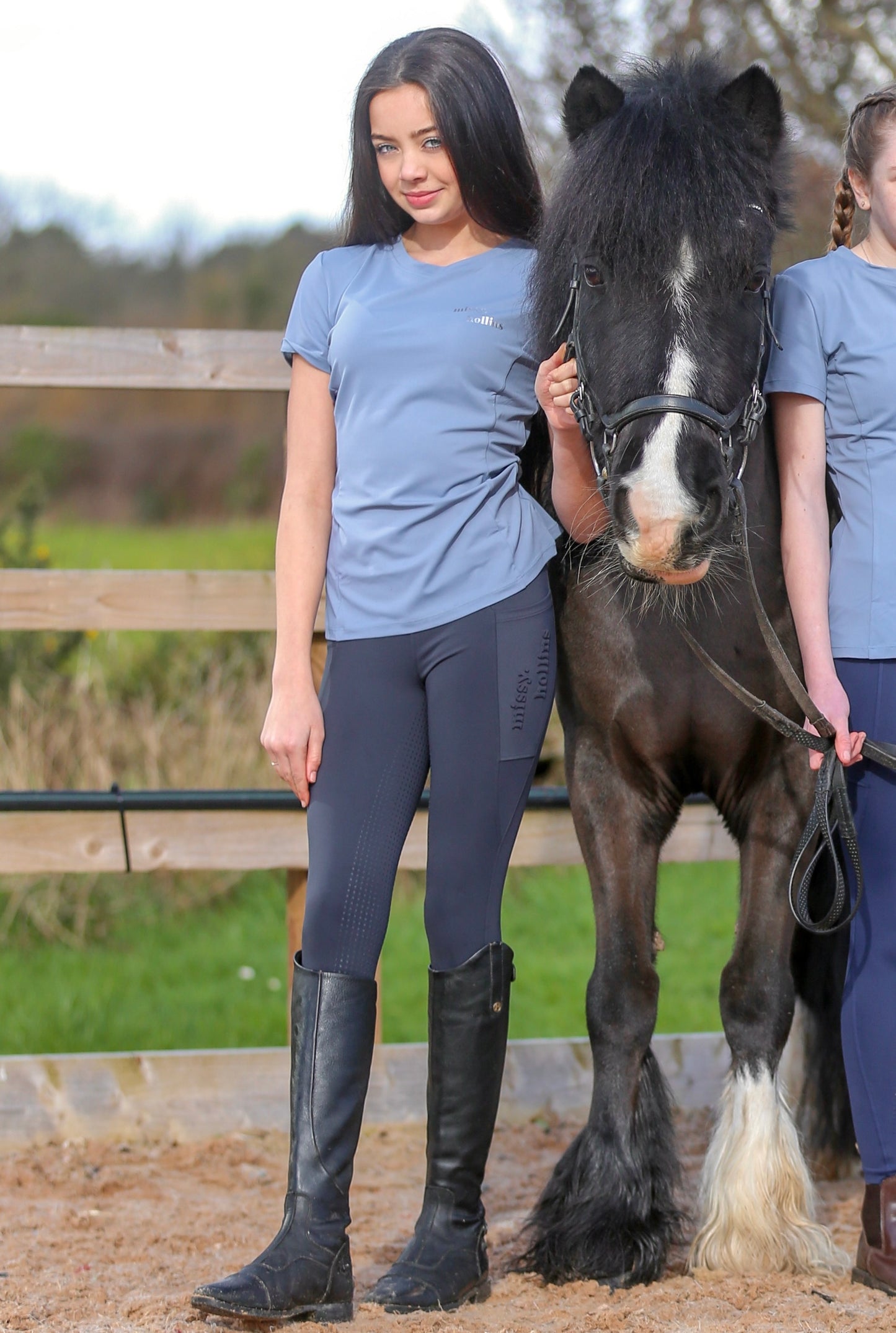 Full Seat Grip Leggings Graphite Navy