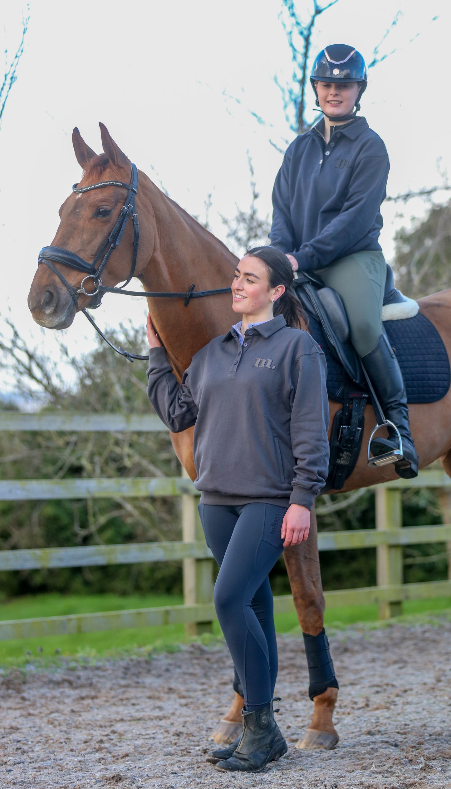 Full Seat Grip Leggings Graphite Navy