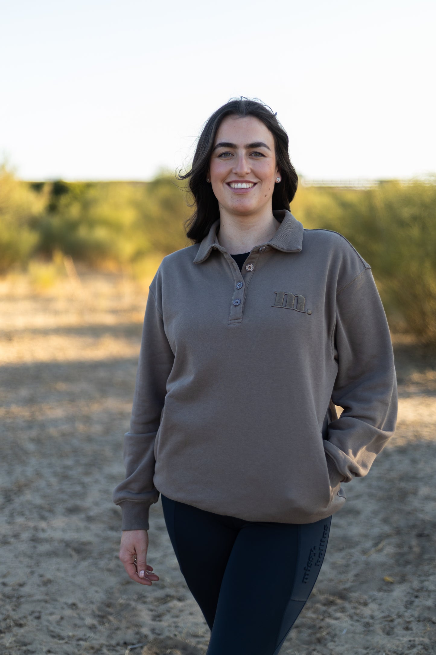 Cosy Collared Jumper Sand Dunes