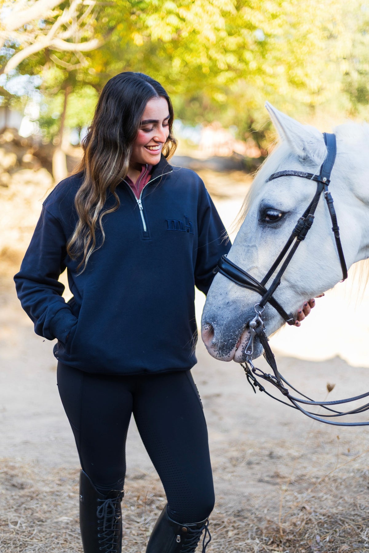 Cosy Quarter Zip Jumper Graphite Navy