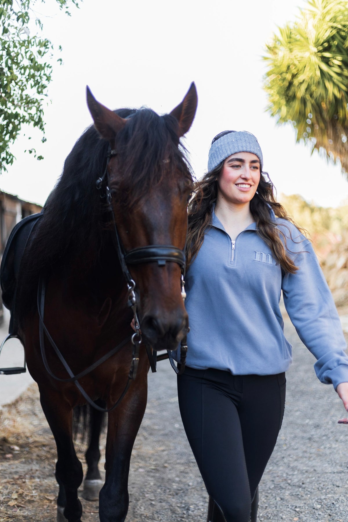 Cosy Quarter Zip Jumper Cornflower Blue