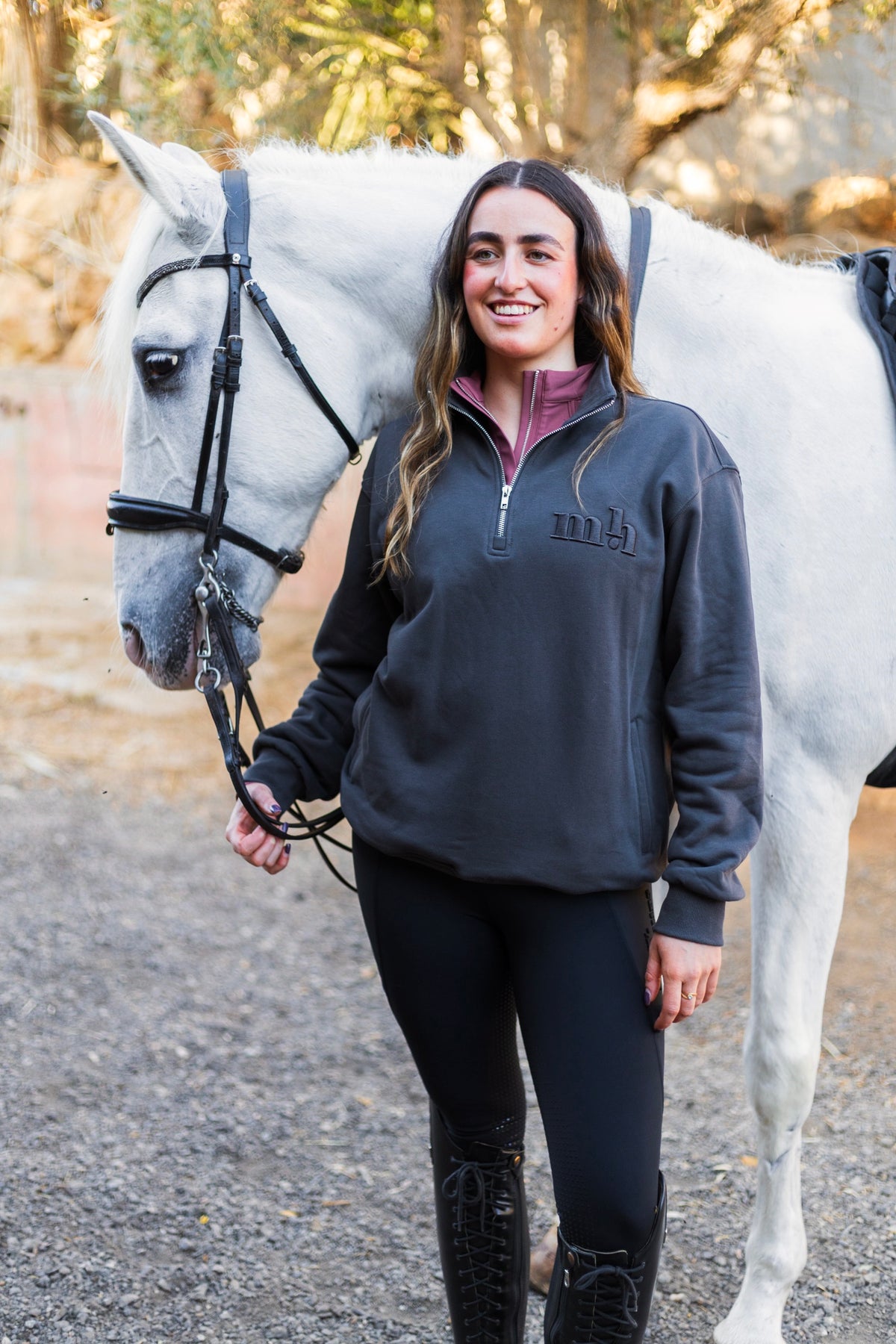 Cosy Quarter Zip Jumper Earth Grey