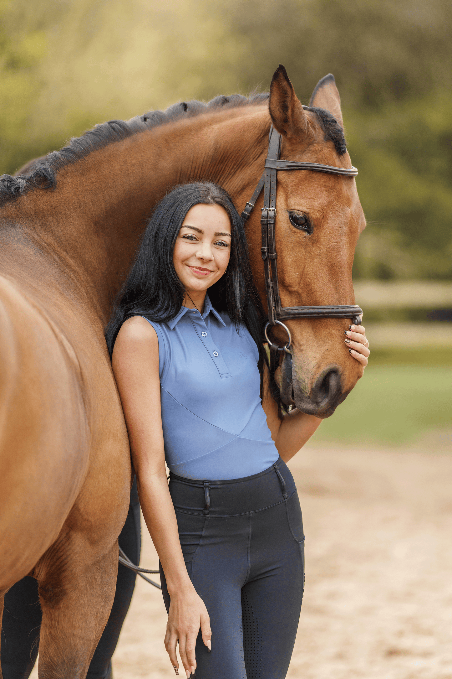 Young Rider Sleeveless Top Sky Blue