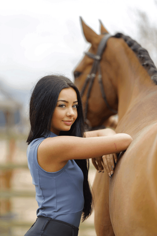 Young Rider Sleeveless Top Sky Blue